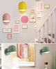 Modern Minimalist Nordic Macaron Restaurant Wall Lamp Study Bedroom Bedside Light Indoor Lighting Hotel Lamp Porch Wall Lights