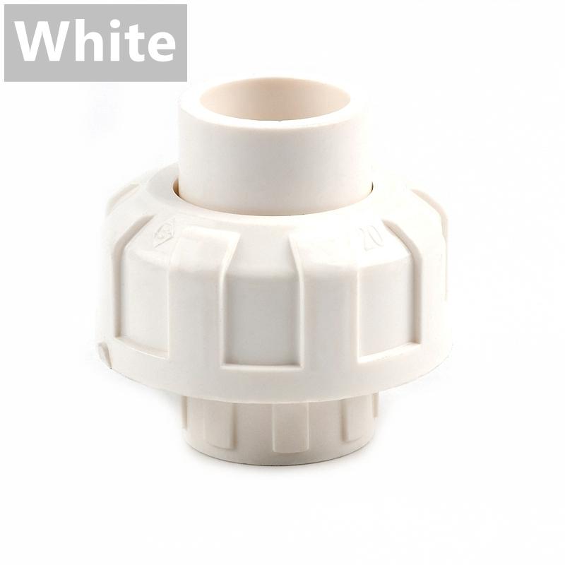 1PCS 20~50mm New Pattern PVC Pipe Union Connector Irrigation Pipe Fittings Aquarium Fish Tank Tube Joints Plastic Pipe Fittings