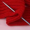 25cm/35cm Knitting Needles Stainless Steel Crochet Hook Tool Single Pointed Knitting Needles