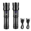 Rechargeable XHP90 Led Flashlight 1000 High Lumens High Light Waterproof Zoomable 7 Mode Camping Emergencies Flashlights