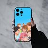 Молодежный манга чехол для телефона B-Blue Box для iPhone 17pro,16,15,14,13,12,11 Plus,Pro Max,XS,Мягкий силиконовый черный чехол