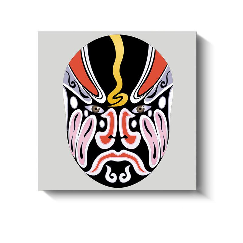 Новые китайские декоративные картины Сычуаньская опера Пекинская опера Маски Холст Плакаты и принты для украшения гостиной