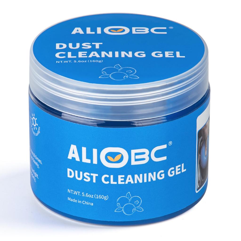 ALIOBC Гель для очистки салона автомобиля Удаляет грязь и пыль с клавиатуры Волшебная очистка Автомобиль Удобная многоразовая очистка 160 г Очистка, Удаление,
