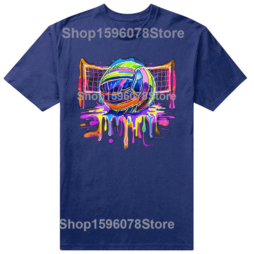 Funny Volleyball Game Day Sports Player 100% Cotton T-shirts Men Women Fashion Casual Tshirt Loose Oversized Streetwear T Shirt