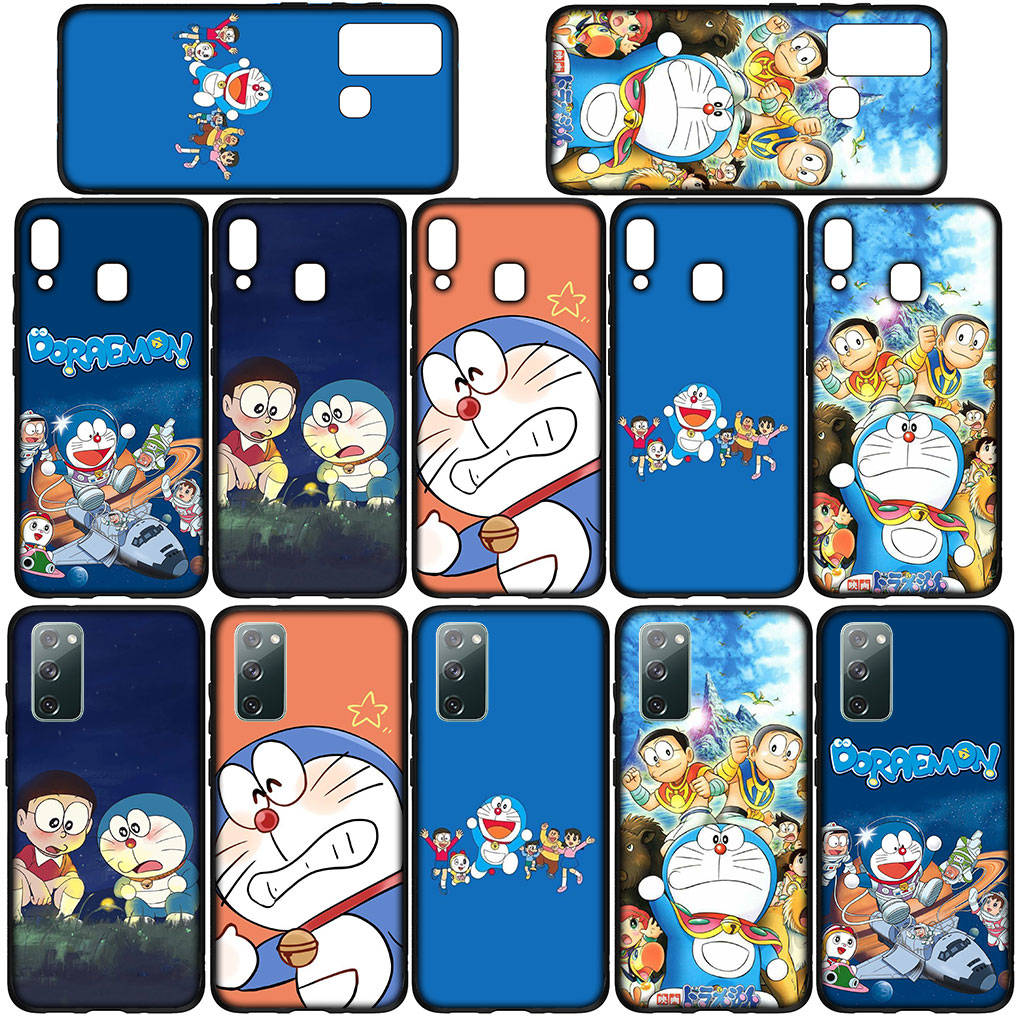 Чехол для iPhone 16 15 Xiaomi Redmi Note 14 13 12 11 Pro Max X 8 9 16e Samsung Galaxy S25 S24 S23 Moto G85 G24 OPPO Huawei Аниме Дораэмон Чехол для телефона