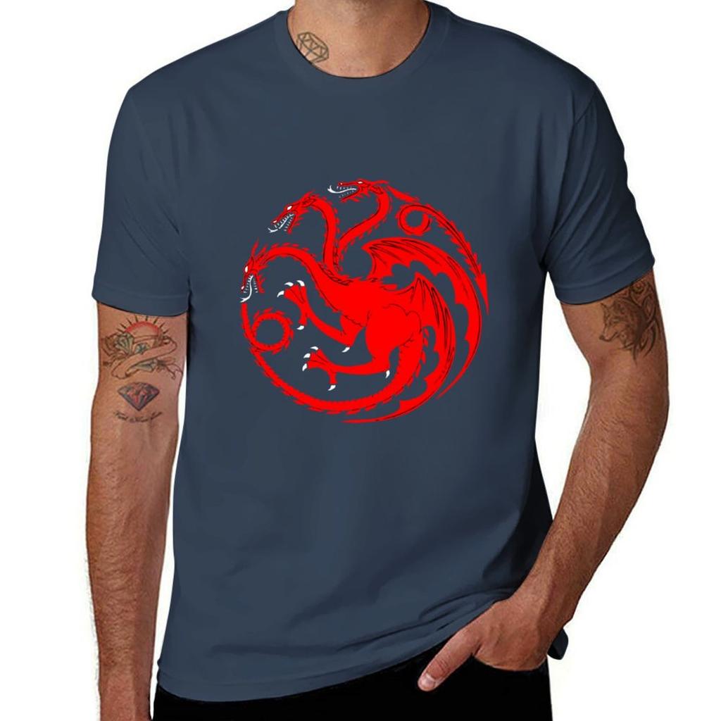 shirts man shirts man Dragon t for for T-Shirt t cotton Red graphic