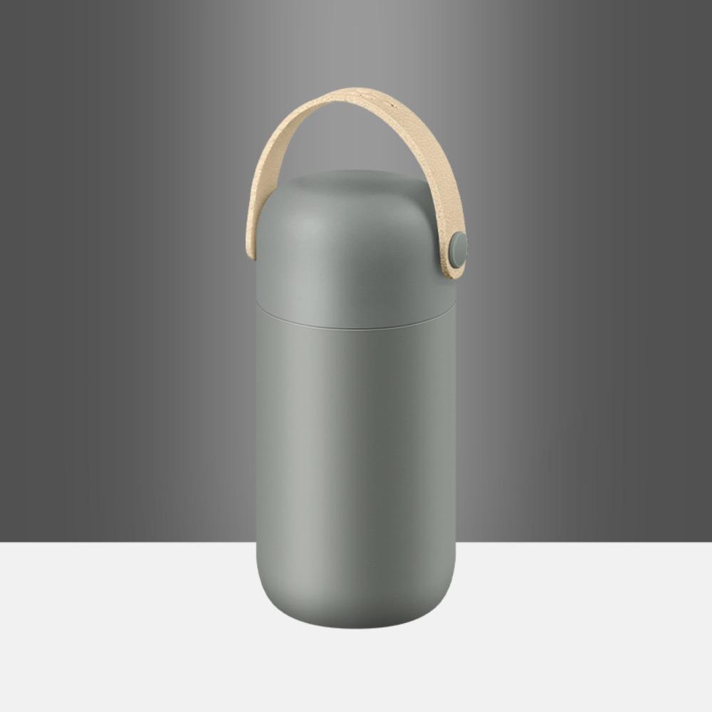 Термос с двойными стенками, кружка для кофе с кожаной ручкой, карманный стакан для бутылки, термос для офиса