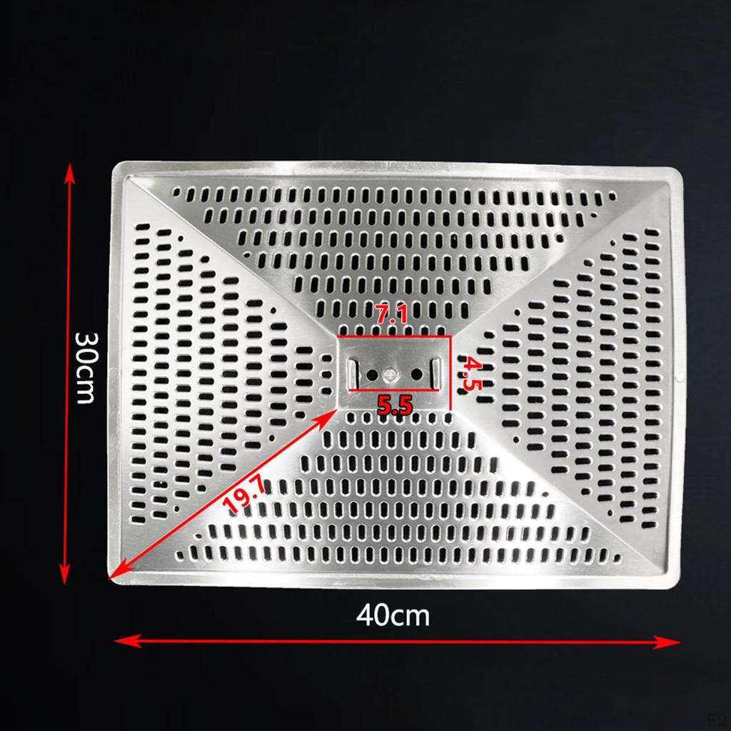 Фильтр для вытяжки кухонной вытяжки, внешняя сетка, прямоугольная часть из нержавеющей стали, практичная