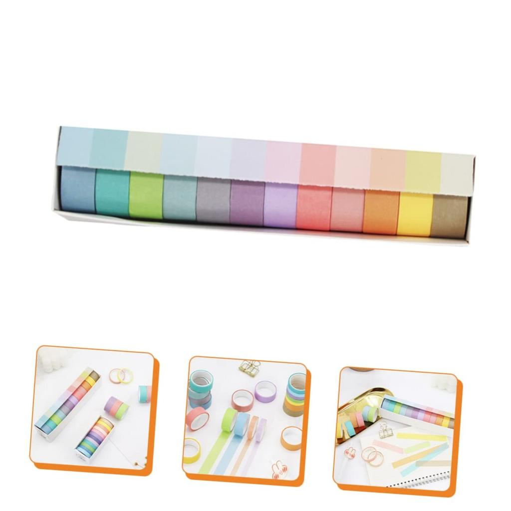 Цветная васи-лента для скрапбукинга, упаковки подарков, для ведения дневника своими руками и творческих проектов для взрослых