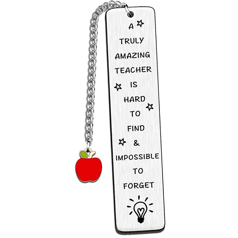 Закладка из нержавеющей стали Подарок на выпускной Лазерная гравировка Спасибо День учителя Памятные подарки Рождество Металл