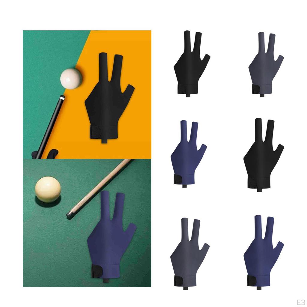 Перчатка для бильярда с тремя пальцами для снукера, унисекс, аксессуар для кия
