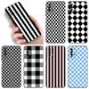 Black White Plaid Zebra Phone Case For Xiaomi Redmi Note 5 6 9T K20 K40 K50 Pro 7A 8A 9A 9C 9i 10A 10C A1 S2 TPU Black Cover