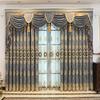 European-style Chenille Embroidered Curtain Bedroom Living Room Shading  Blackout Curtain Window Decor