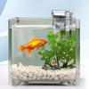 2.5 W 250 H/L Hang-on Aquarium Filter Quiet Small Fish Tank Filter Adjustable Flow Filter for Freshwater Seawater Aquarium