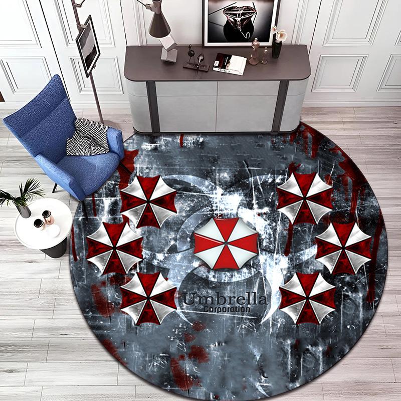 The sci-fi movie Resident Evil Umbrella Corporation carpet is a soft, home-style, bedroom, door mat decoration, and anti-slip carpet E3