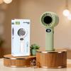Mini Portable Handheld Fan with LED Display Highspeed Cooling Fan Pocket Fan  Summer Use