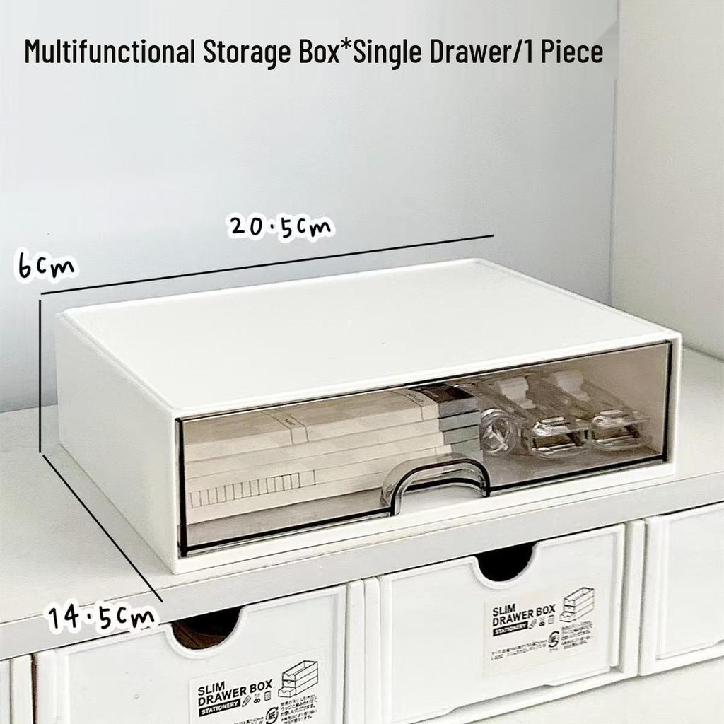 Acrylic Desktop Organizer: Drawer-Type Student Punch Clock & Pen Holder