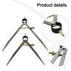 Leather Creaser Adjustable Wing Divider Rust Resistant Versatile Tool Hardened Points Adjustable Metal Calipers Set