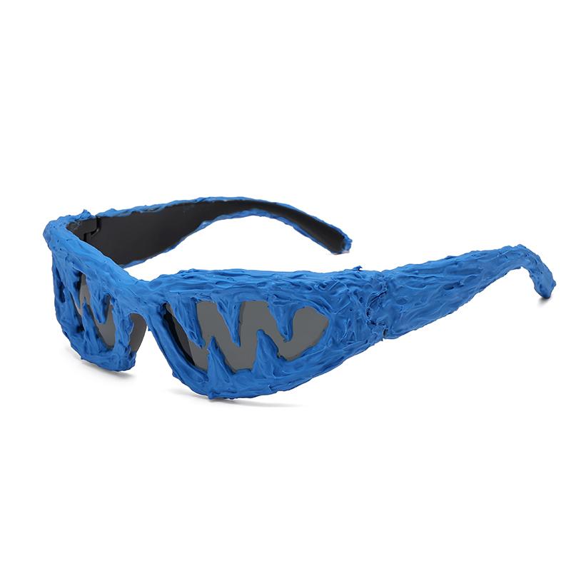 Avant garde sunglasses men dark handmade venom party styling glasses trend mirror female punk mirror fashion