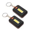 2 шт. Мини аварийный фонарь портативный карманный брелок фонарик для езды на велосипеде рыбалки на открытом воздухе