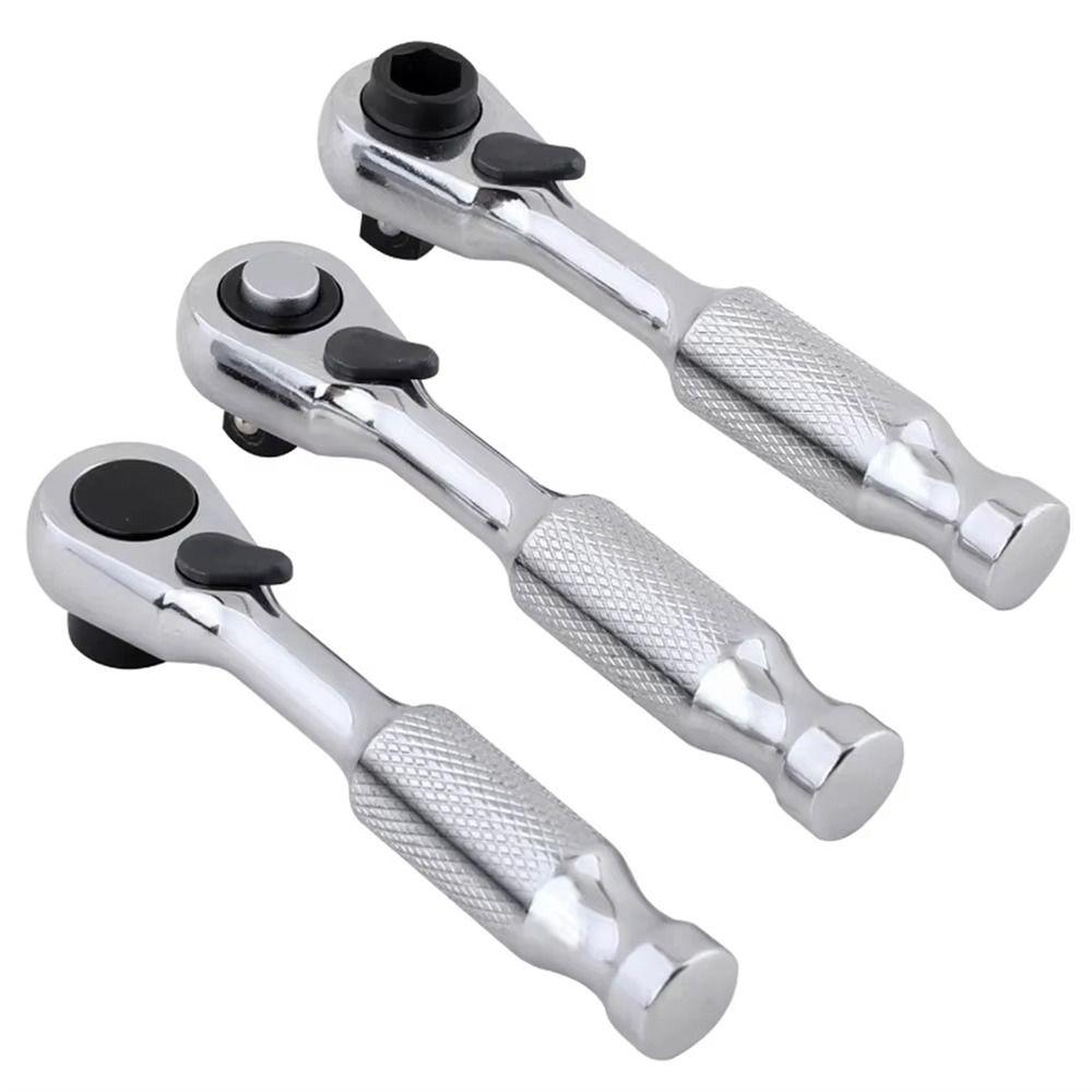 1Pcs with Anti-slip Ergonomic Handle Ratchet Wrench 14 Drive Hand Tool  For Tightening Tasks