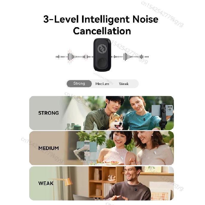 Hollyland LARK A1 Wireless Microphone for iPhone Android Micphone for Youtube Tiktok Vlogging Podcast Noise Cancellation Mic