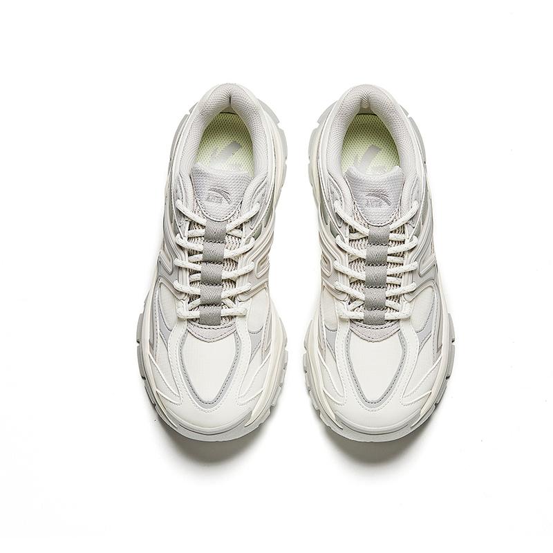 New Anta Hot Wear Resistant Low Top Casual Shoes Women's White Gray 922348806-4
