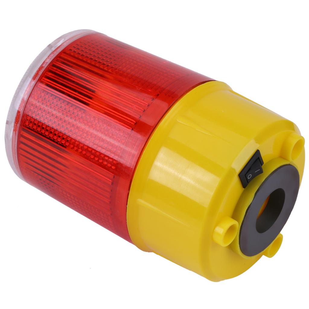 1pc Solar LED Emergency Warning Flash Light Alarm Lamp Traffic Road Boat Red Light