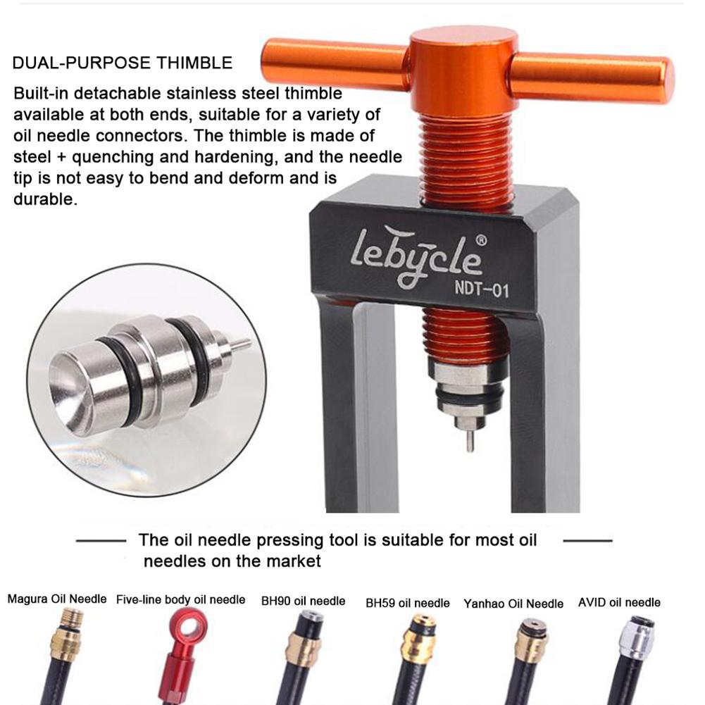 Bicycle Hydraulic Disc Brake Oil Needle Press-in Tool With Aluminum Alloy Workbench Installation Tool