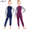 Girls 2.5mm Neoprene Wetsuit Snorkeling Swimming Warm Full Body Long Sleeve Dive Suit Kids Winter Fall
