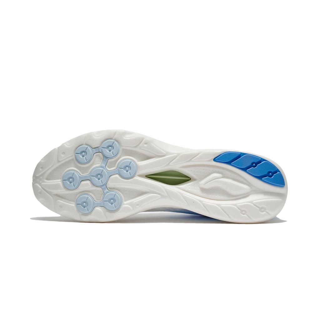 Li-Ning Легкие мягкие отскакивающие дышащие легкие амортизирующие низкие кроссовки мужские кроссовки белые синие ARSU081-1