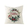 New Christmas Throw Pillow Cover Home Sofa Living Room Linen Bedside Cushion Cushion Cover Print