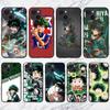 Чехол для телефона Deku Izuku My Hero Academy для IPhone 13 12 11 XS X 8 7 6 Plus Mini Pro Max SE 2022, мягкий черный чехол для телефона