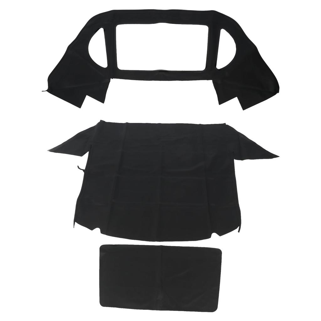 Black Convertible Soft Top Canvas Abrasion Resistant MB03 22 Replacement for Benz R129 SL Bodies 1990 to 2002