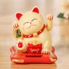 Chinese Lucky Cat Solar Powered Welcoming Fortune Cat Lucky For Home Office Car Ornament Hotel Restaurant Decor Beckoning Cat