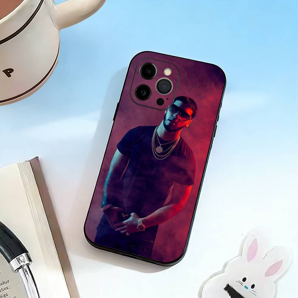 Чехол для телефона singer-Reggaeton для iPhone 17, 16, 15, 14, 13, 12, 11 Plus, Pro Max, Другие Мягкий Черный Чехол
