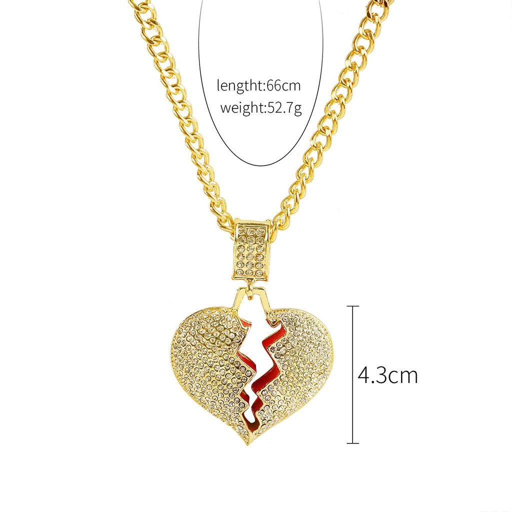 Necklace for Women Hip Hop Hipster Accessories Gold Necklace Lightning Clown Leopard Boxing Gloves Letter Hip Hop Necklace Elegant Necklace
