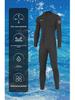 OUZO Men's 3mm Thick Warm Diving Suit - One-Piece Cold-Proof for Diving, Snorkeling, Surfing, and Winter Swimming