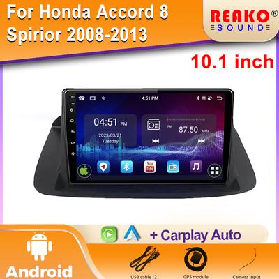 Автомобильный Радиоприемник Мультимедиа Навигация GPS Для Honda Accord 8 Spirior 2008-2013 Android 14 Беспроводной CarPlay Стерео Головное Устройство Экран