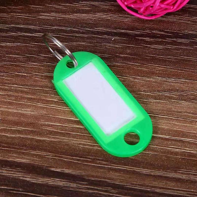 Colorful Plastic Key Tags for Handwritten Labels and Luggage, Small Gift Keychains