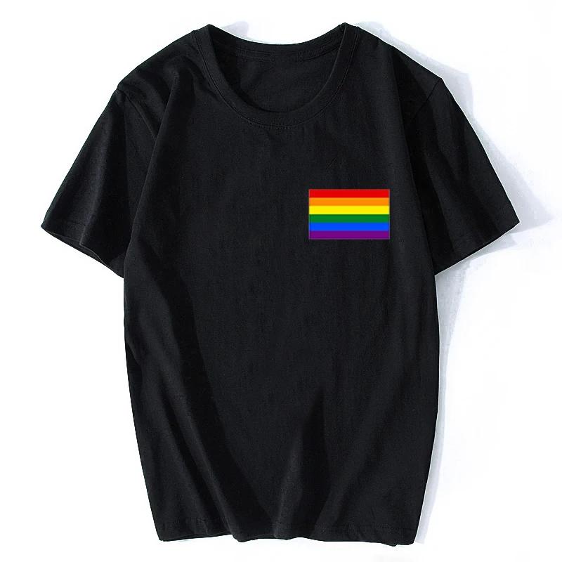 Gay Pride Flag T Shirt Lesbian Rainbow Lgbt Tshirt Print T-shirt Man/WoCasual Tee T Shirt Unisex Clothing Love Is Love Lgbt