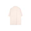 Uniqlo Свободная однотонная рабочая рубашка с коротким рукавом для мужчин Светло-бежевая 455976-30