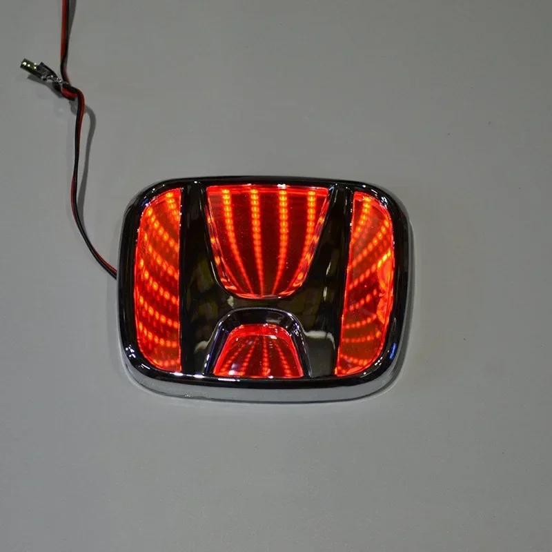 Светодиодный 3D значок на автомобиль LED передний задний значок наклейка для Honda Civic 2008-2009 Accord 2007 CRV Odyssey New FIT Автоаксессуары