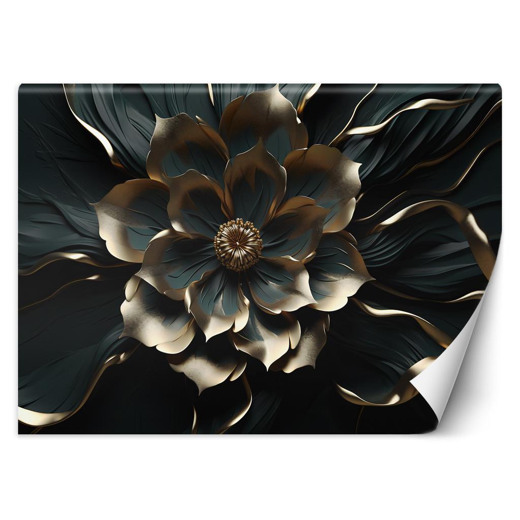 Wallpaper Gold Glamour Flower