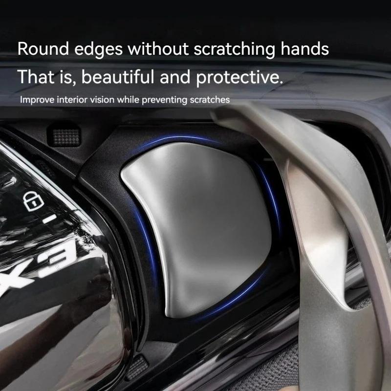 For BMW X3 G45 G48 2024-2025 Car Door Handle Wrist Decoration Cover Stainless Steel Protection Sticker Styling Accessories