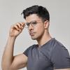 Модные легкие титановые очки для близорукости для мужчин и женщин, модель 6510 - Модная оптическая оправа для очков с линзами