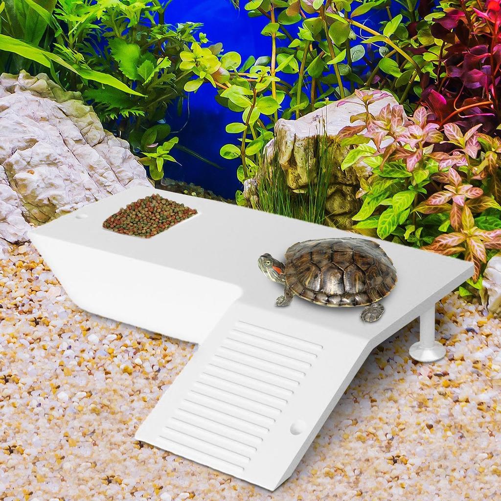 Feeding Table Versatile Aquatic Turtle Basking And Climbing Natural Habitat Aquarium Accessory