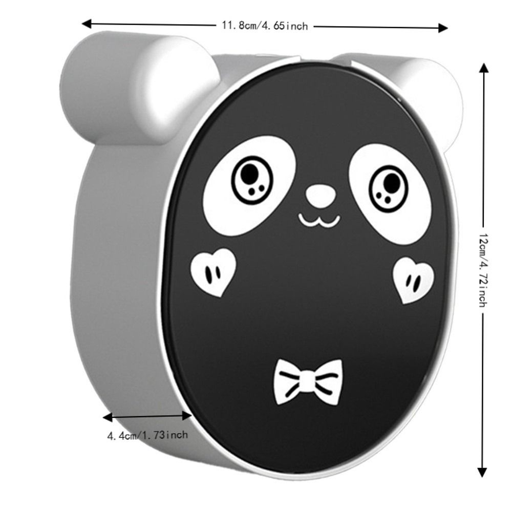 Black White Soap Storage Box Wall Mounted Cartoon Soap Holder Soap Dish Home Shower Bathroom