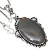 Pendant Polygram Jasper Gemstone Handmade Gift For Her 925 Silver Jewelry 2.5"
