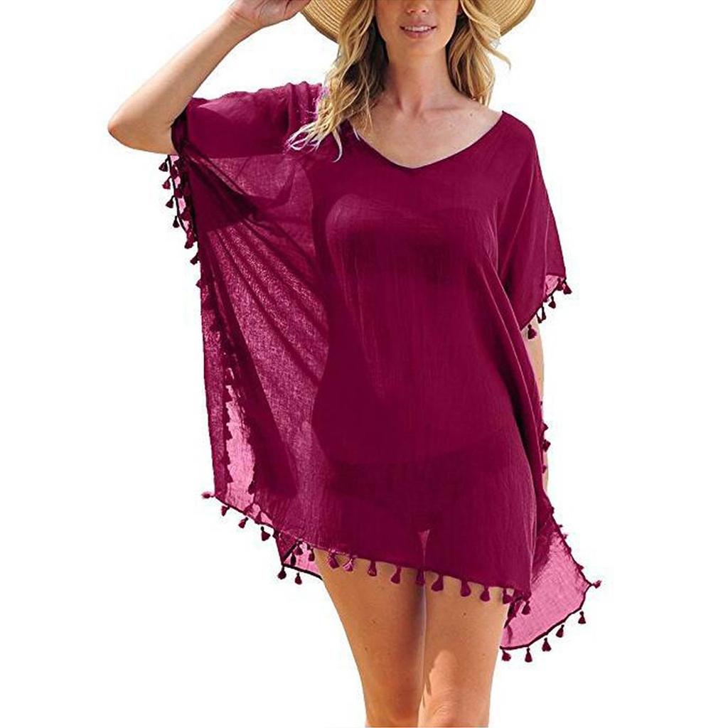 Женское бикини, прикрытие, платье, пляжный купальный костюм, мешковатая туника, топы, футболка